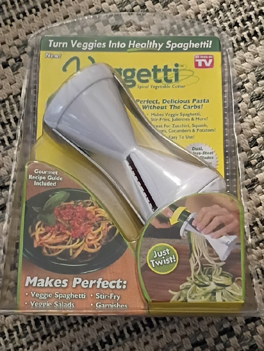 As Seen On TV Spaghetti Spiral Vegetable Cutter - White